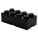 LEGO® Box na desiatu 10 x 20 x 7,5 cm čierny