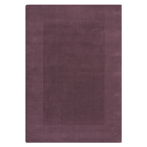 Kusový ručne tkaný koberec Tuscany Textured Wool Border Purple Rozmery kobercov: 160x230 Flair Rugs