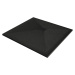 MEXEN/S - Stone+ štvorcová sprchová vanička 70 x 70, čierna, mriežka čierna 44707070-B