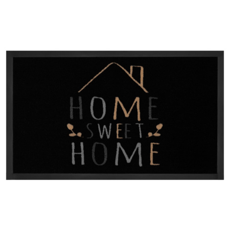 Protiskluzová rohožka Home sweet home 103797 Black Creme - 40x60 cm Hanse Home Collection koberc