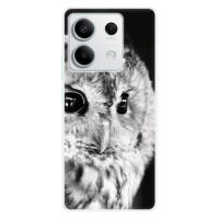 Odolné silikónové puzdro iSaprio - BW Owl - Xiaomi Redmi Note 13 5G