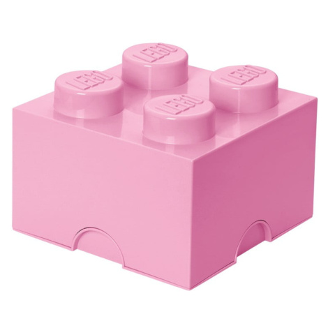 Svetloružový úložný box štvorec LEGO®