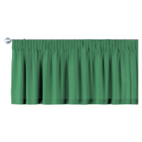 Dekoria Krátky záves na riasiacej páske, fľašovo zelená, 130 x 40 cm, Loneta, 133-18