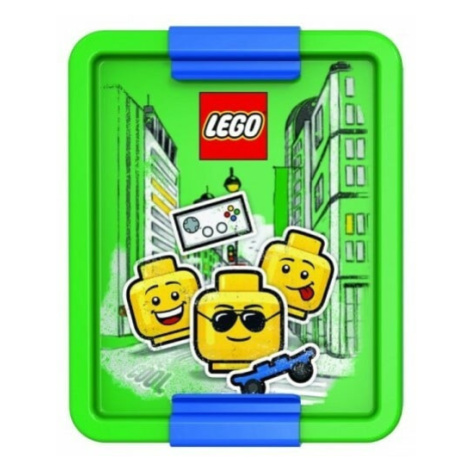LEGO® ICONIC Boy box na desiatu - modrá / zelená