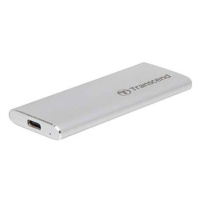 Transcend SSD 250GB ESD260C USB 3.1 Gen 2 - Silver Aluminium