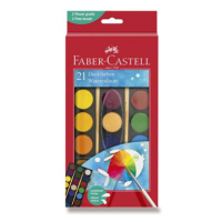 Vodové farby Faber-Castell veľké 30 mm - 21 farieb