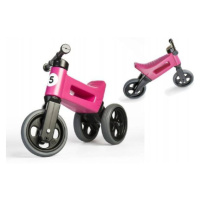 Odrážadlo FUNNY WHEELS Rider Šport ružové 2v1, výška sedla 28 / 30cm nosnosť 25kg 18m + v sáčku