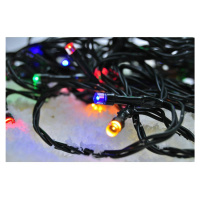 Solight LED vonkajšia vánočná reťaz, 100 LED, 10m + 3m, 8 funk., časovač, IP44, RGB