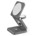 Cubenest 3in1 Magnetic Wireless charger S312 Fold ~ 000000 ~ Grey