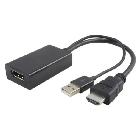 PremiumCord adaptér HDMI-DisplayPort M/F s napájaním z USB