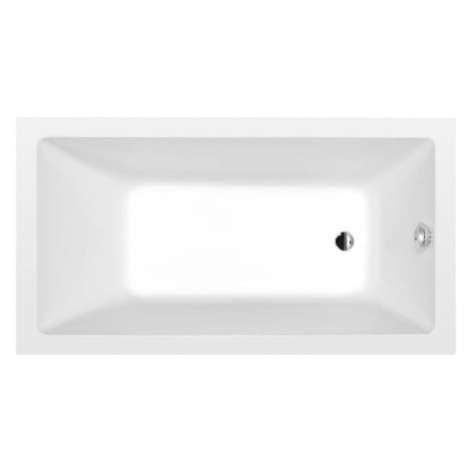 Obdĺžniková vaňa Polysan Noemi 160x80 cm akrylát ľavá aj pravá biela matná 71722.11