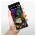 Odolné silikónové puzdro iSaprio - Dark Flowers - Samsung Galaxy S10