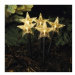 LED vánoční zapichovací hvězdy Figar s časovačem 35 cm teplá bílá