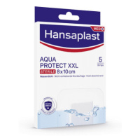 HANSAPLAST Med aquaprotect XXL náplasť vodotesná 8 x10 cm 5 ks