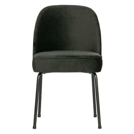 Čierne zamatové jedálenské stoličky v súprave 2 ks Vogue – BePureHome