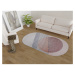 Umývateľný koberec vo svetloružovo-sivej farbe 120x180 cm Oval – Vitaus