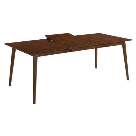 Estila Moderný obdĺžnikový rozkladací jedálenský stôl Nordica Nogal z dreva v orechovo hnedej fa