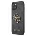 Plastové puzdro Guess na Apple iPhone 13 Pro GUHCP13L4GMGGR 4G Metal Logo sivé