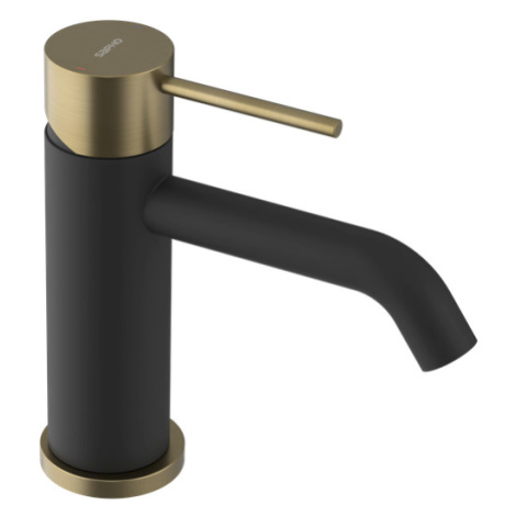 SAPHO - ULTRAMIX stojanková umývadlová batéria, čierna matná/zlato mat UT002BG