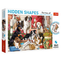 Trefl Puzzle 1000 Hidden Shapes - Psy na verande