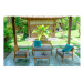 Záhradný odkladací stolík z tíkového dreva 73.5x73.5 cm Aquariva – Ezeis