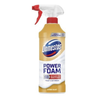 Domestos Power Foam Citrus Blast čistiaca pena na toaletu a kúpelňu 435 ml