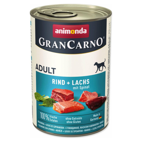 Konzerva Animonda Gran Carno Adult hovädzie a losos so špenátom 400g