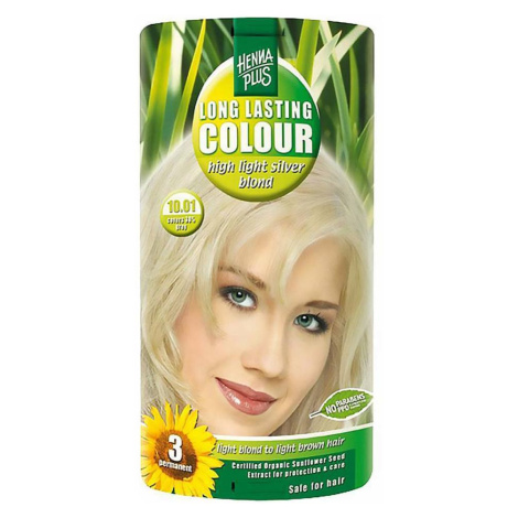 HENNA PLUS Prírodná farba na vlasy 10.01 Strieborná blond 100 ml