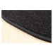 Kusový koberec Eton černý ovál - 160x240 cm Vopi koberce