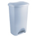 Sivý pedálový odpadkový kôš z recyklovaného plastu Addis Eco Range, 50 l