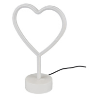 Sconto Stolná LED lampa HEART biela