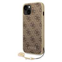 Kryt na Apple iPhone 14 Guess 4G Charms GUHCP14SGF4GBR hnedé