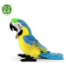 Plyšový papagáj ara modry 25cm ECO-FRIENDLY