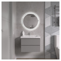 Erga Carla, okrúhle LED zrkadlo 60cm, 1380 lm, 3 farby svetla, ERG-V01-208-6060