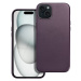 Leather Mag Cover Apple iPhone 15 Plus dark violet