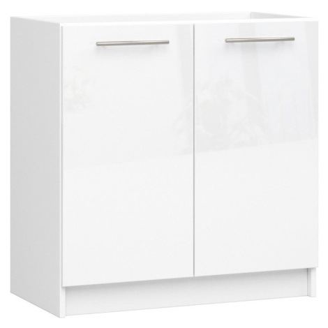 RAUMHIRSCH FURNITURE SPODNÁ SKRÍŇ Biela, lesklá biela 82/80/46