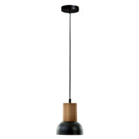 Čierne závesné svietidlo Kave Home Amina, výška 15 cm