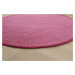 Kusový koberec Eton růžový 11 kruh - 400x400 (průměr) kruh cm Vopi koberce