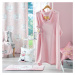 Ružová detská deka s kapucňou z mikroflanelu 100x120 cm Ariel – douceur d'intérieur