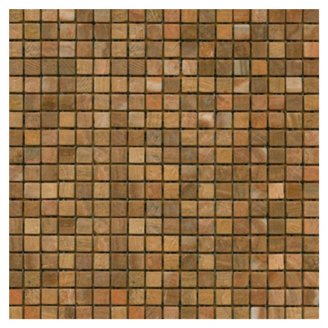 Kamenná mozaika Premium Mosaic Stone oranžová 30x30 cm mat STMOS15ORW