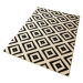 Krémovo-čierny koberec Hanse Home Hamla Diamond, 200 × 290 cm