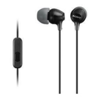 SONY stereo sluchátka MDR-EX15AP, černá