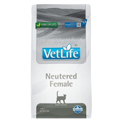 VET LIFE Natural Neutered Female granule pre kastrované mačky, Hmotnosť balenia (g): 2 kg