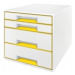 Leitz Zásuvkový box WOW žltý