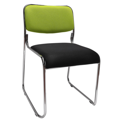 KONDELA Bulut konferenčná stolička zelená / čierna Tempo Kondela