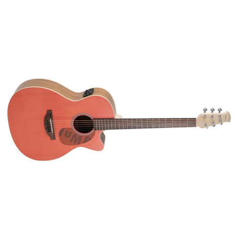 Applause Jump OM Cutaway Electro Peach