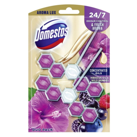 DOMESTOS Aroma Lux Hibiscus oil & Wild Berries 2 x 55 g