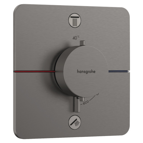 Vaňová batéria Hansgrohe ShowerSelect Comfort Q bez podomietkového telesa kartáčovaný čierny chr