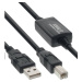 PREMIUMCORD USB 2.0 opakovač a prepojovací kábel A/M-B/M 10m