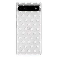 Odolné silikónové puzdro iSaprio - Stars Pattern - white - Google Pixel 6a 5G